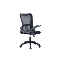 Silla de Oficina Ergonómica de Malla de Tela Gris con Reposabrazos - 107/97x52x50 cm, Confort y Estilo Moderno.