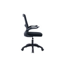 Silla de Oficina Ergonómica de Malla de Tela Gris con Reposabrazos - 107/97x52x50 cm, Confort y Estilo Moderno.